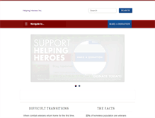 Tablet Screenshot of helpingheroesinc.org